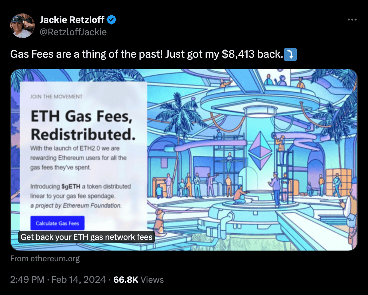 Illustrative example of twitter ad phishing