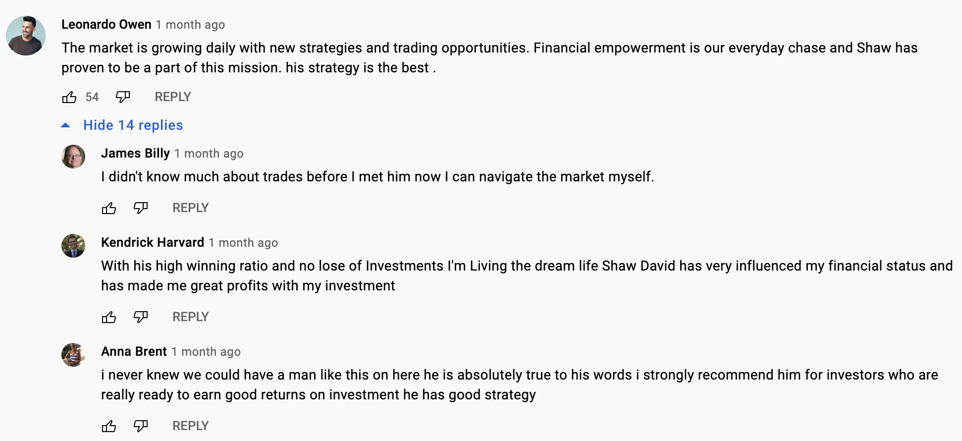 Illustrative example of crypto trading broker scams